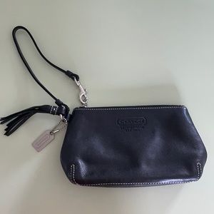 Black coach wristlet